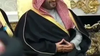 رفتار عجیب محمد بن سلمان در هنگام سخنرانی ترامپ/فیلم
