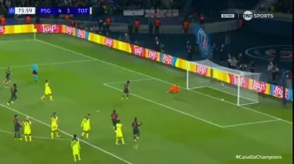 ویدیو: گل پنجم پاری سن ژرمن به تاتنهام توسط ویتینیا