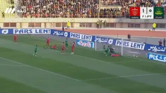 ویدیو: گل اول شمس آذر به پرسپولیس توسط محبی