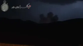 تصاویر تازه از بمباران و انهدام یک زاغه مهمات در عراق