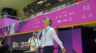 دلخوری های عیان وحید شمسایی در جشن قهرمانی+ ویدئو