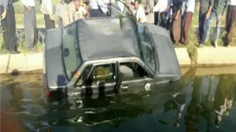 جزئیات سقوط یک خودرو به داخل کانال آب