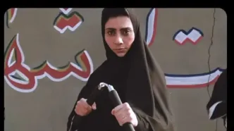 تمرین مونا فرجاد با نانچیکو در پشت صحنه فیلم «آقای زالو»