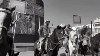 لشکر سربازان باستانی در کف خیابان‌های تهران