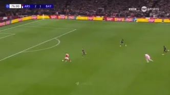 ویدیو: گل سوم آرسنال به بایرن مونیخ توسط مارتینلی