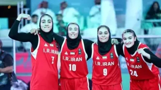 صعود دختران بسکتبال ایران به نیمه نهایی ریاض با سه برد