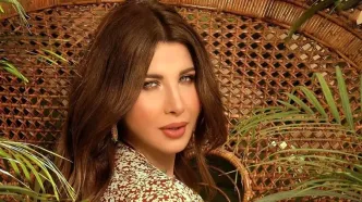 پیراهن پرزرق و برق نانسی عجرم در کنسرت جدیدش