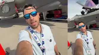 یک ایرانی پشت فرمان جنگنده اف 35!