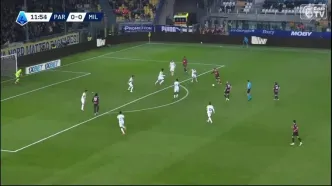 ویدیو: گل اول میلان به پارما توسط سائلماکرز