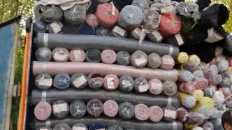 کشف پارچه قاچاق به ارزش ۲۰ میلیارد تومان در تهران