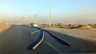 حمل بار عجیب با خودروی سواری در مشهد