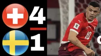 ویدیو| خلاصه بازی سوئیس ۴ - سوئد ۱ با گزارش انگلیسی/ ناکامی مطلق سوئد ادامه دارد