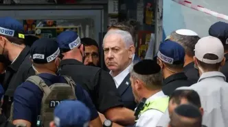 چهره پریشان همسر نتانیاهو/ فیلم