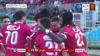 ببینید؛ گل اول پرسپولیس به استقلال خوزستان توسط سروش رفیعی دقیقه 16