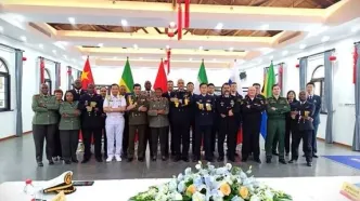 شرکت نیروی دریایی ایران در رزمایش چینی