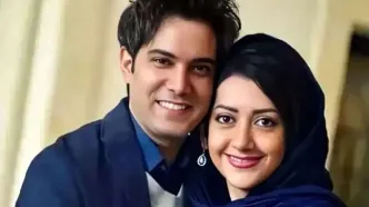 جدیدترین تصویر عاشقانه امیرعلی نبویان و همسرش!