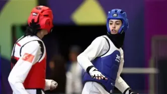 برنز روژان گودرزی در روز دوم تکواندوی بازی‌های کشورهای اسلامی