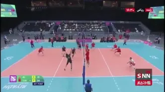 پایان ست اول دیدار ایران برابر ترکیه/ ایران 0-  ترکیه 1 + ویدیو