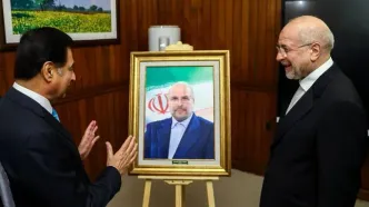 هدیه ویژه سردار ایاز صادق به قالیباف +عکس