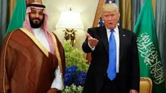 ترامپ و بن‌سلمان در حال تماشای تلویزیون!