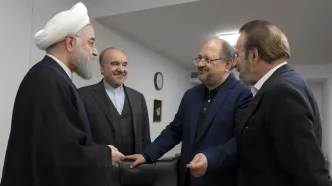 تصاویر دیدار جمعی از وزیران و معاونان سابق با روحانی