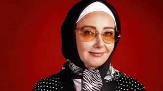 «کتایون ریاحی» در آغوش «حمیده خیرآبادی» در پشت‌صحنه «پدرسالار»