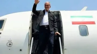 پزشکیان وارد سنندج شد