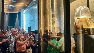 «گنج فرعون توت‌عنخ‌آمون» برای اولین بار به صورت یکجا به نمایش درآمد