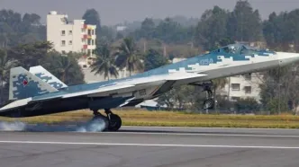 نسخه آماده نبرد «سوخو ۵۷» از راه رسید / رونمایی از دو موشک قدرتمند