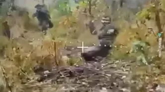 لحظاتی قبل از مرگ سربازان اوکراینی پیش از اصابت پهپادهای روس