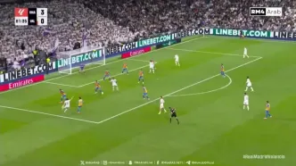 ویدیو: گل چهارم رئال مادرید به والنسیا توسط کارراس