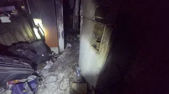 آتش‌سوزی هولناک در یک ساختمان ٩طبقه در تهران