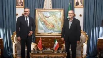 دیدار علی لاریجانی با هاکان فیدان