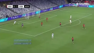 ببینید؛ گل دوم ازبکستان به مصر با دبل ارونوف در دقیقه ۴۰