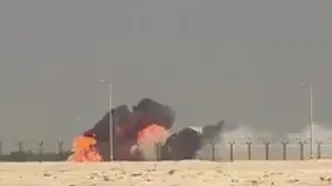 سقوط جنگندهٔ Tejas هند هنگام اجرای نمایش هوایی در نمایشگاه دبی