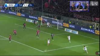 ویدیو: گل اول پارما به میلان توسط آدریان برنابه