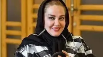 استایل کمی عجیب بهاره رهنما در مراسم ختم هادی مرزبان/ ویدئو