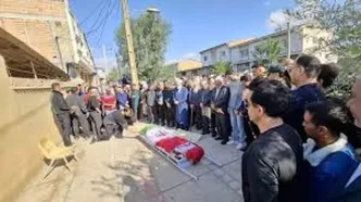 پیکر صابر کاظمی در آق‌قلا تشییع شد
