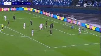 ویدیو: گل دوم ناپولی به قره باغ با گل به خودی مارکو جانکویچ