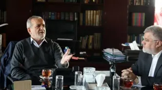 پزشکیان به استانداری تهران رفت / تاکید پزشکیان بر توسعه شبکه ریلی تهران