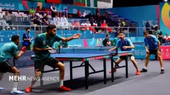 تیم ملی مردان تنیس روی میز ایران فینالیست شدند