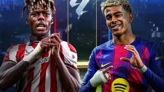 پوشش زنده؛ بارسلونا مقابل اتلتیک بیلبائو  [ ۱ - 0 ] / گلزنی لواندوفسکی