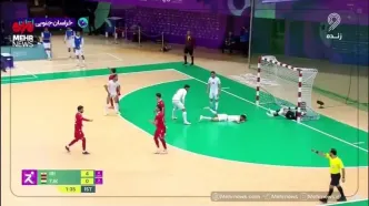 گل اول تیم ملی فوتسال تاجیکستان به ایران + ویدیو
