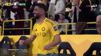 ببینید| سوپرگل قیچی برگردان رونالدو در بازی النصر مقابل الخلیج