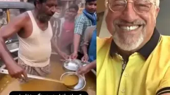 شوخی بازیگر سریال پایتخت با غذاهای خیابانی هند + عکس