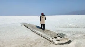 تصاویر؛ «دریاچه ارومیه» دیگر دریاچه نیست!