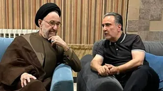 دیدار سید محمدخاتمی با مصطفی تاجزاده