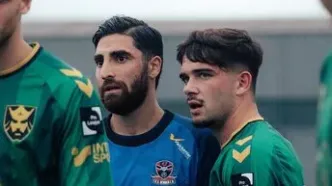 کاپیتان تیم ملی در بازی دوستانه تیم بلژیکی!