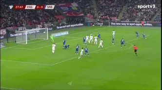ویدیو: گل اول انگلیس به صربستان توسط ساکا