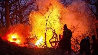 ردپای انسان در آتش‌سوزی جنگل‌های چالوس؟